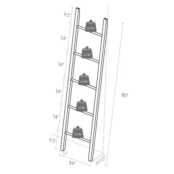 Latitude Run Solid American 6.7 ft Blanket Ladder & Reviews | Wayfair